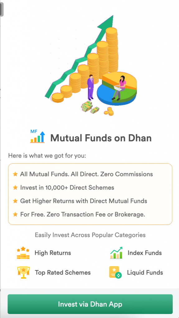 Mutual Funds on Dhan